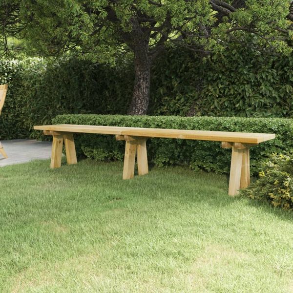 vidaXL Gartenbank 220 cm Massivholz Kiefer Imprägniert 318175