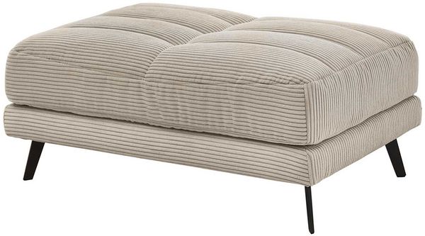 Hocker Husum / Helmond, Stoff, Grau, 110 x 47 x 70 cm