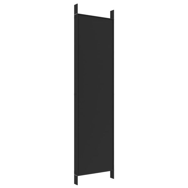 vidaXL 5-tlg. Paravent Schwarz 250x200 cm Stoff 350189 Bild 6