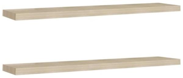 vidaXL Schwebende Wandregale 2 Stk. Eichefarben 120x23,5x3,8 cm MDF 323884