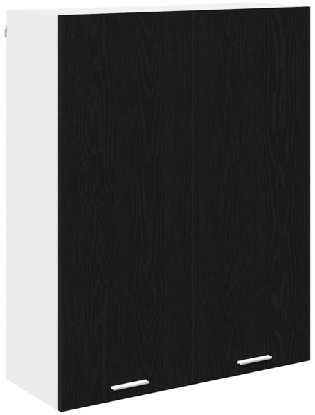 vidaXL Hängeschrank mit Speicher Schwarz Eichen-Optik 80 x 31 x 100 cm 884363