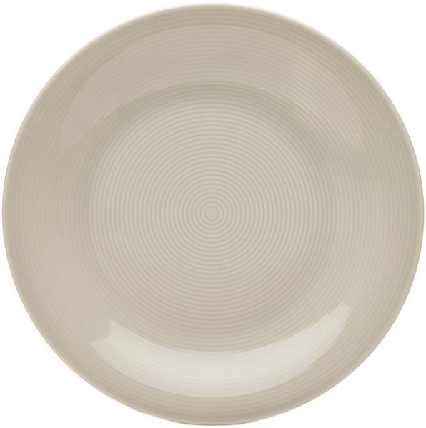 van Well Dessertteller Jive, Teller 21 cm, 6 Stück, (6 St), dezentes Spiraldekor, spülmaschinen-und mikrowellengeeignet