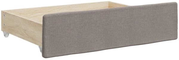 vidaXL Tagesbett Ausziehbar mit Schubladen Taupe 100x200 cm Stoff 3196622 Bild 10