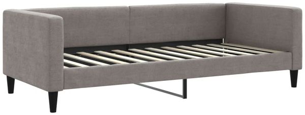 vidaXL Tagesbett Ausziehbar mit Schubladen Taupe 100x200 cm Stoff 3196622 Bild 6