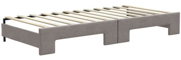 vidaXL Tagesbett Ausziehbar mit Schubladen Taupe 100x200 cm Stoff 3196622 Bild 8