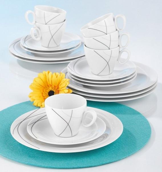 Seltmann Weiden Trio Highline Kaffeeservice 18-teilig