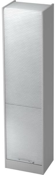 Rollladenschrank 50cm, 5OH RE Grau / Silber