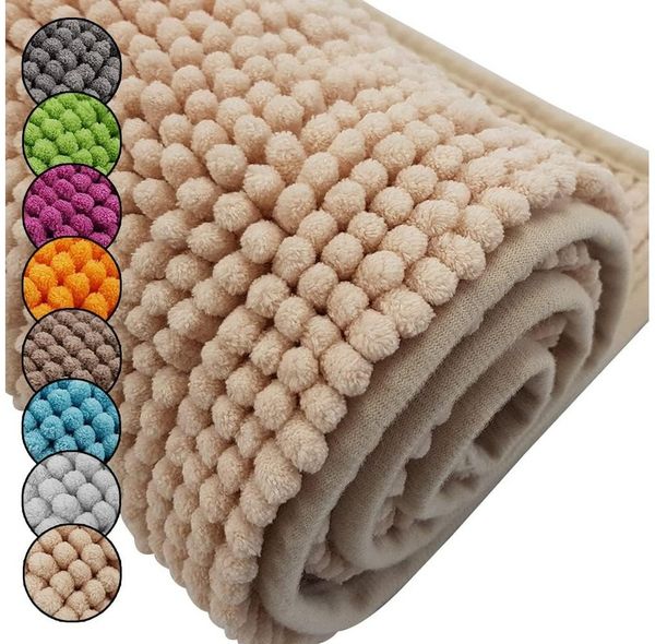 Waidmeister Badematte Badematte Chenille – rutschfeste & Waschbare Badezimmermatte, rutschhemmend beschichtet, Polyester Bild 3