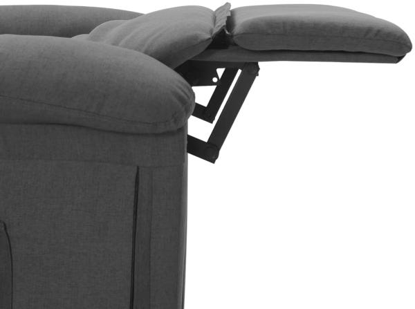 vidaXL Massagesessel Dunkelgrau Stoff [342352] Bild 9