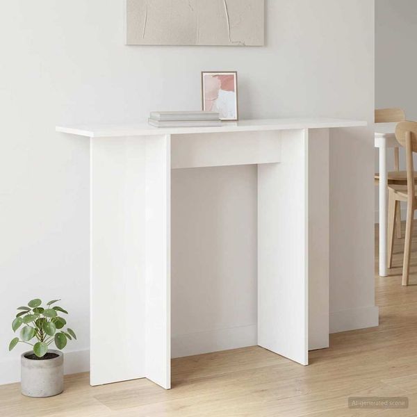 vidaXL Konsolentisch Weiß 100 x 30 x 75 cm Holzwerkstoff 8001167