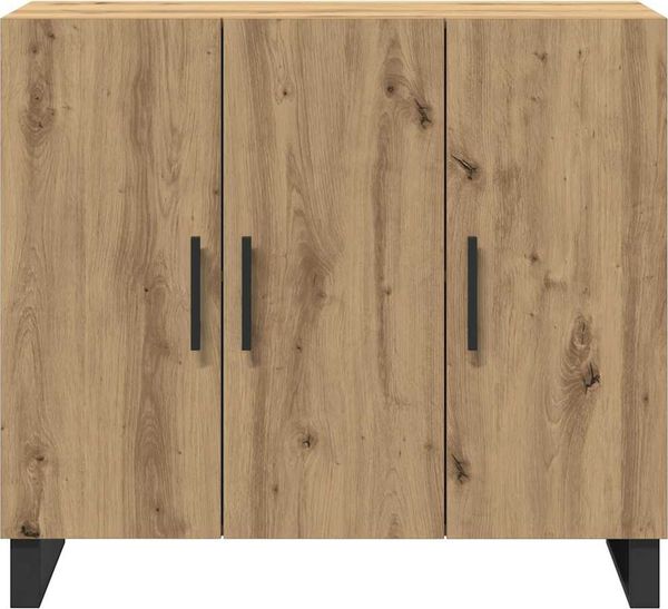 vidaXL Sideboard Artisan-Eiche 90 x 34 x 80 cm Holzwerkstoff 862954 Bild 6