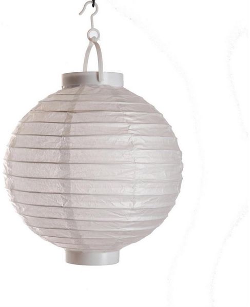 MARELIDA LED Lampion LED Lampion kaltweiße LED D: 30cm Kugel Laterne Partylampion weiß, LED Classic, kaltweiss (5300K bis 6000K)