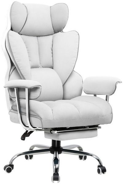 GTPLAYER Gaming-Stuhl Gaming Stuhl, Gamer Stuhl, Ergonomischer Bürostuhl Stoffoberfläche (Packung), Schreibtischstuhl Chefsessel mit Fußstütze höhenverstellbar kunstleder
