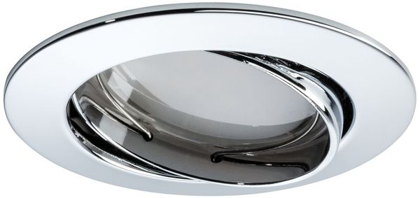 Paulmann Premium Einbauleuchten Set Coin satiniert rund schwenkbar LED 3x6,8W 2700K 230V 51mm Chrom/Alu Zink6326 Bild 3