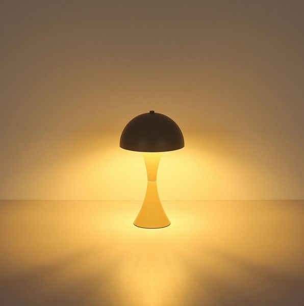 OTTO home Tischleuchte Sivvia Pilzlampe, Ein-/Ausschalter, ohne Leuchtmittel, Wippschalter am Kabel, Schirm in Pilzform, Pilzschirm, Metall, E27