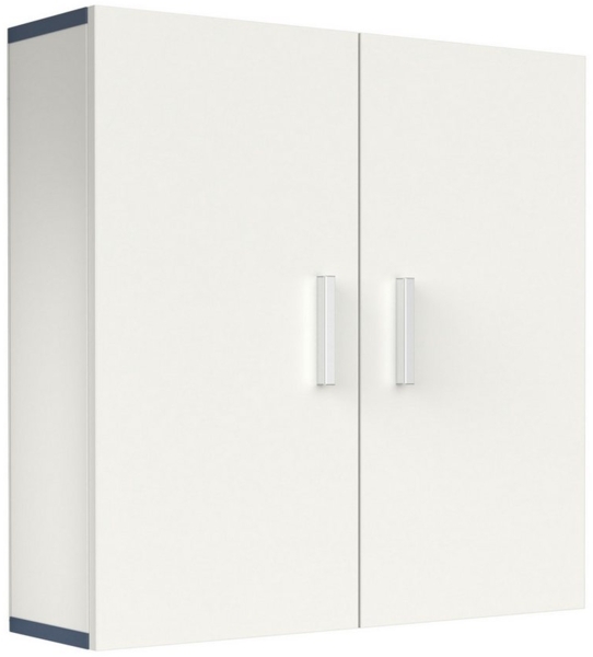 VCM Badmöbel Wandschrank Landos 920352 Weiß / Schwarz H. 60 x B. 60 x T. 18 cm