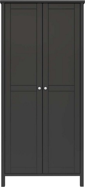 ebuy24 Kleiderschrank Tromsø Kleiderschrank 2 Türen kaffeefarben.