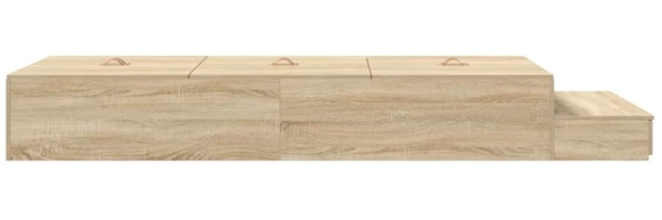 vidaXL Bett mit Stauraum mit Tür Sonoma-Eiche 226,5 x 75 x 31,5 cm 3335679 Bild 8