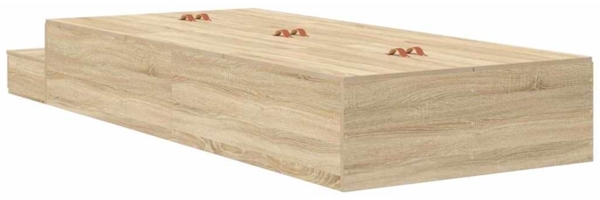 vidaXL Bett mit Stauraum mit Tür Sonoma-Eiche 226,5 x 75 x 31,5 cm 3335679 Bild 9