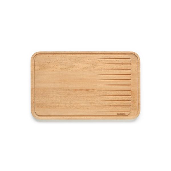 Brabantia Profile Schneidebrett für Fleisch, Schneideunterlage, Holz, Wood, 40x25 cm, 260704
