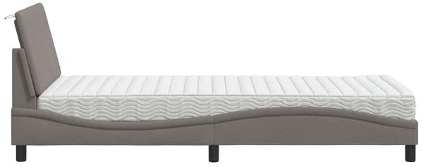 vidaXL Bett mit Matratze "Hanko" Taupe 80x200 cm Stoff 3310493 Bild 6