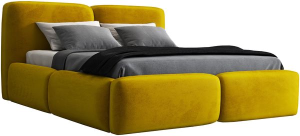 Polsterbett OLKE 160x200 ohne Matratze mit Bettkasten und Lattenrost. Farbe: Bernesteigraun 34 Bild 4