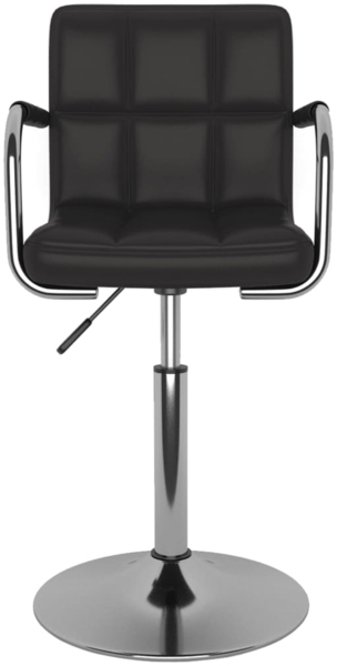 vidaXL Esszimmerstühle 4 Stk. Drehbar Schwarz Kunstleder [3087887]
