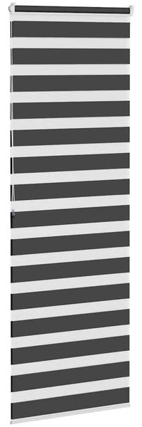 vidaXL Doppelrollo Schwarz 85x200 cm Stoffbreite 80,9 cm Polyester 4014258 Bild 4