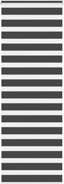 vidaXL Doppelrollo Schwarz 85x200 cm Stoffbreite 80,9 cm Polyester 4014258