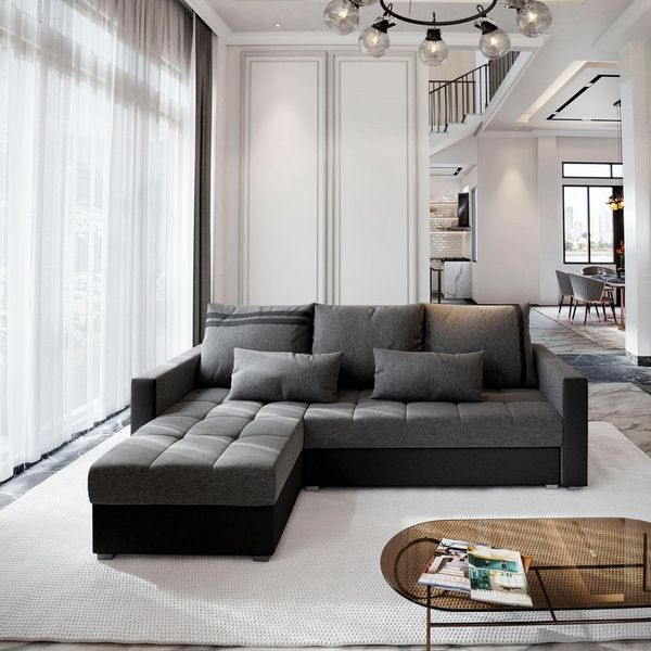 Masseno Ecksofa KOS PIK mit Schlaffunktion L-Form, Sofa mit Bettkasten