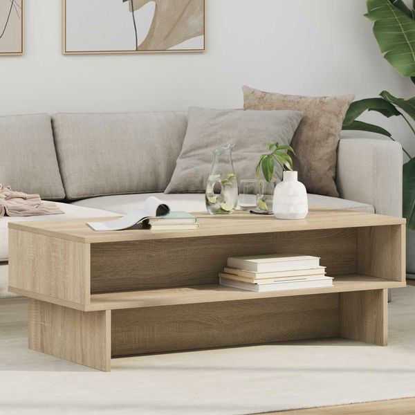 vidaXL Couchtisch Sonoma-Eiche 100 x 46 x 35 cm Holzwerkstoff 8000238