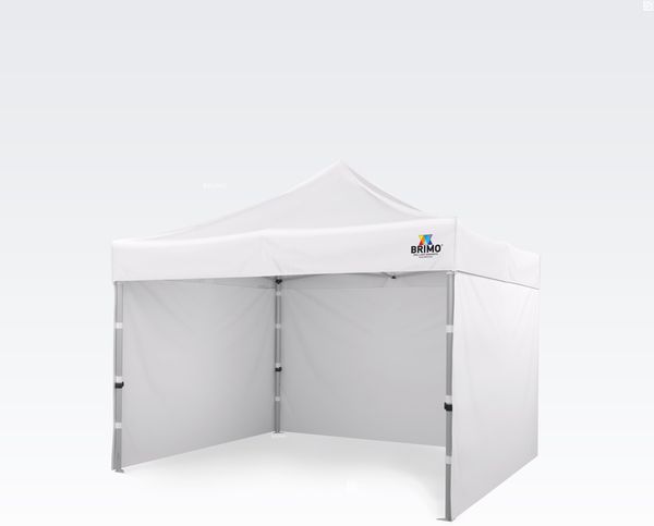 Aluminium pavillon zelt 3x3 wasserdicht 3x3 m: Schnelligkeit und Zuverlässigkeit für gemeinnützige Vereine und Clubs - mit 3 Wänden - Weiß