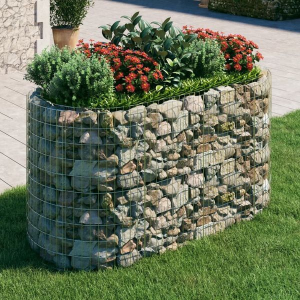 vidaXL Gabionen-Hochbeet Verzinktes Eisen 200x100x100 cm 152045