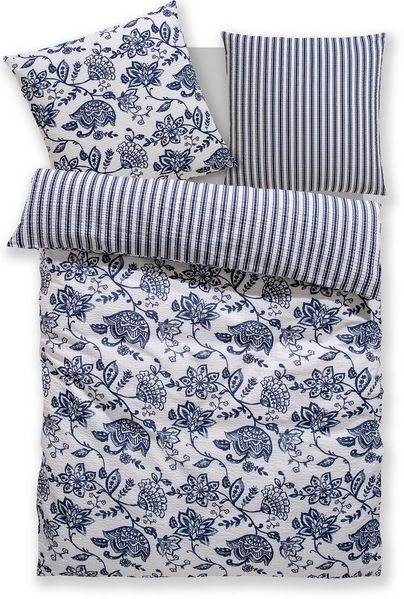 OTTO home Bettwäsche Nordby, Soft-Seersucker, 2 teilig, Bettwäsche aus Baumwolle, skandinavisches Design, ab Größe 135x200 cm