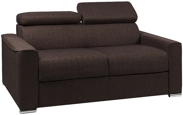 Vente-unique - VIZIR Sofa Stoff Braun - B 223 cm94 cm x H 110 cm95 cm x L 196 cm