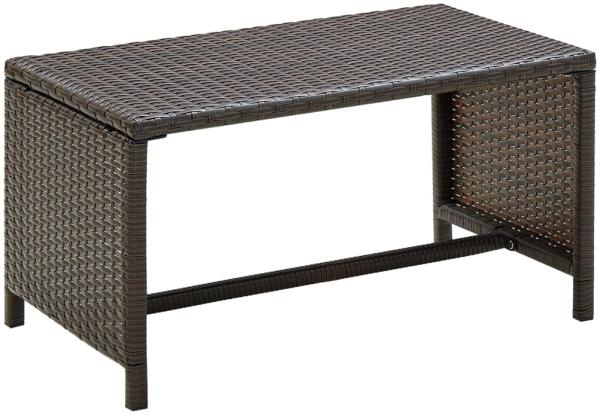 vidaXL Couchtisch Braun 70x40x38 cm Poly Rattan 46393