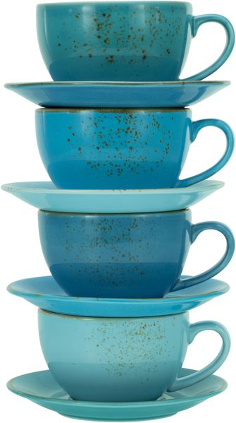 Nature Collection Aqua, Cappuccinotassen 8-tlg (mo