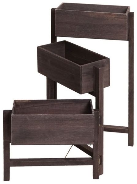 MCW Standregal T275, 3 Körbe für Pflanzen, Bodenschoner, Individuell aufklappbar Bild 4