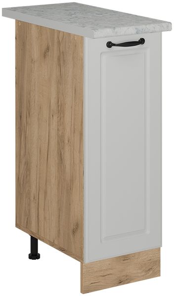 Apothekerschrank R-Line Weiß Landhaus 30 cm AP Marmor Vicco