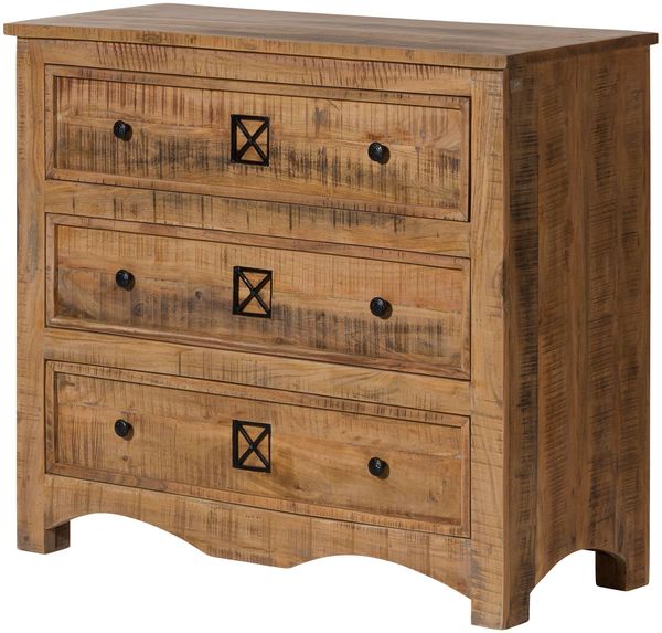 Kommode Akazie 100x42x88 natur versiegelt NATURE OF SPIRIT #249