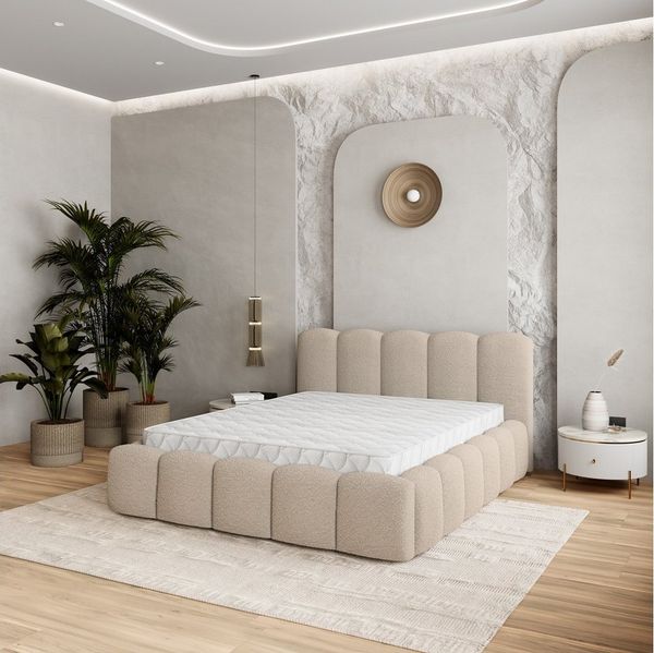 Masseno Boxbett FALINA 140x200 cm beige
