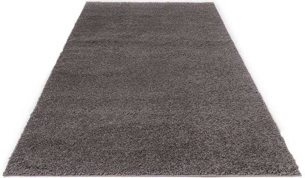 Bruno Banani Hochflor-Teppich Shaggy Soft, rechteckig, Höhe: 30 mm, gewebt, Uni Farben, besonders weich und kuschelig, Kundenliebling