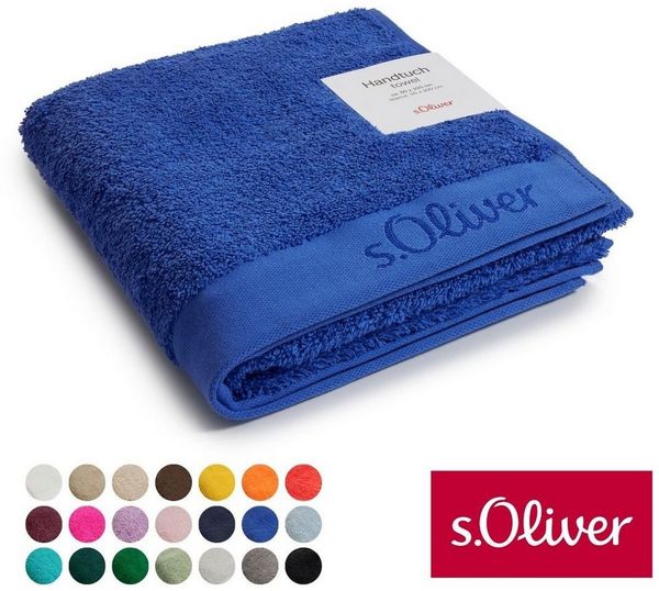 s.Oliver Handtuch s.Oliver, Premium Qualität, 600 gr/m², auch als Sets erhältlich, Walkfrottier (1-St), große Farbauswahl, auch als Duschtuch, Waschhandschuh, Gästetuch