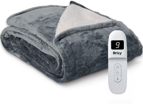 Brixy Heizdecke für zwei Personen – Anthracite