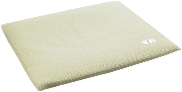 Julius Zöllner Überzug Wickelauflage Musselin lime 75/75 cm