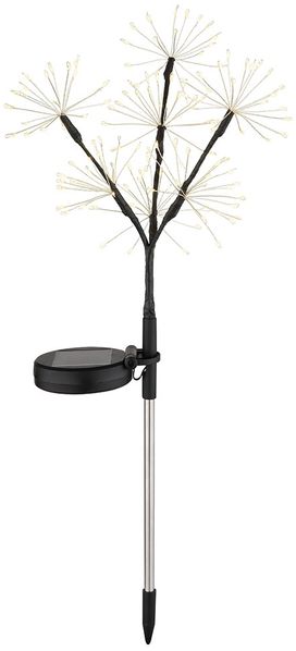 LED Solarleuchte, Feuerwerk-Optik, Erdspieß, H 96 cm