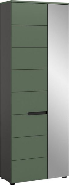 Home affaire Garderobenschrank REHAT, TOPSELLER!, Höhe 190cm, 2 Türen, 6 Fächer, 1 Kleiderstange (1-St, in verschiedenen Farben erhältlich) Garderobe, Flurschrank, Dielenschrank, Kleiderschrank, Garderobenmöbel