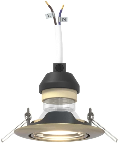 vidaXL Spotlights mit Strahlern 6 pcs Messing 9 x 9 cm Metall 4108173 Bild 9