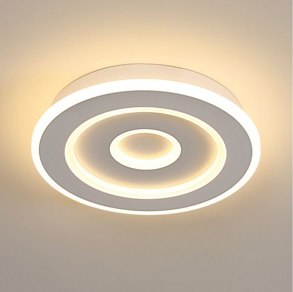 Riserva Deckenleuchten Ultradünne Runde Deckenleuchte, 28W, 3000K Warmweiß, Ø28cm, Weiß