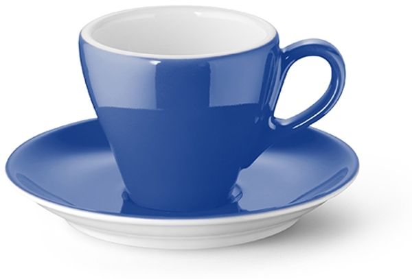 Dibbern Solid Color kornblume Espresso Untertasse Classico